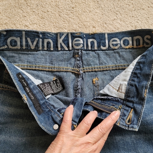 Calvin Klein Straight Leg Denim Jeans Size 16 - Picture 5 of 10